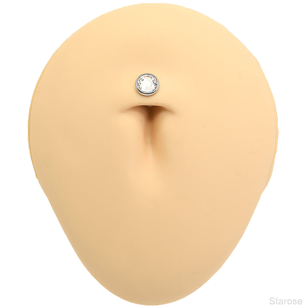 1 Piece Light Tide Round Top Micro Dermal Piercing Skin Diver Piercing Hand Hide-it Skin Stainless Steel Body Jewelry