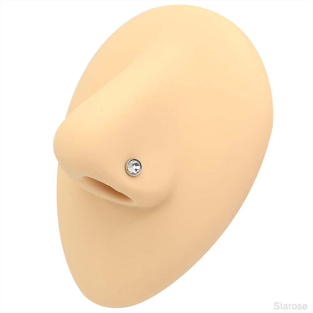 1 Piece Light Tide Round Top Micro Dermal Piercing Skin Diver Piercing Hand Hide-it Skin Stainless Steel Body Jewelry